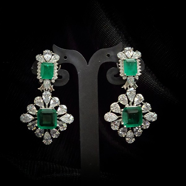 Elegant Emerald Earrings
