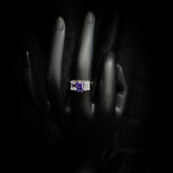 Amethyst Purple Ring 