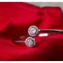 Round Cushion Cuff Bracelet